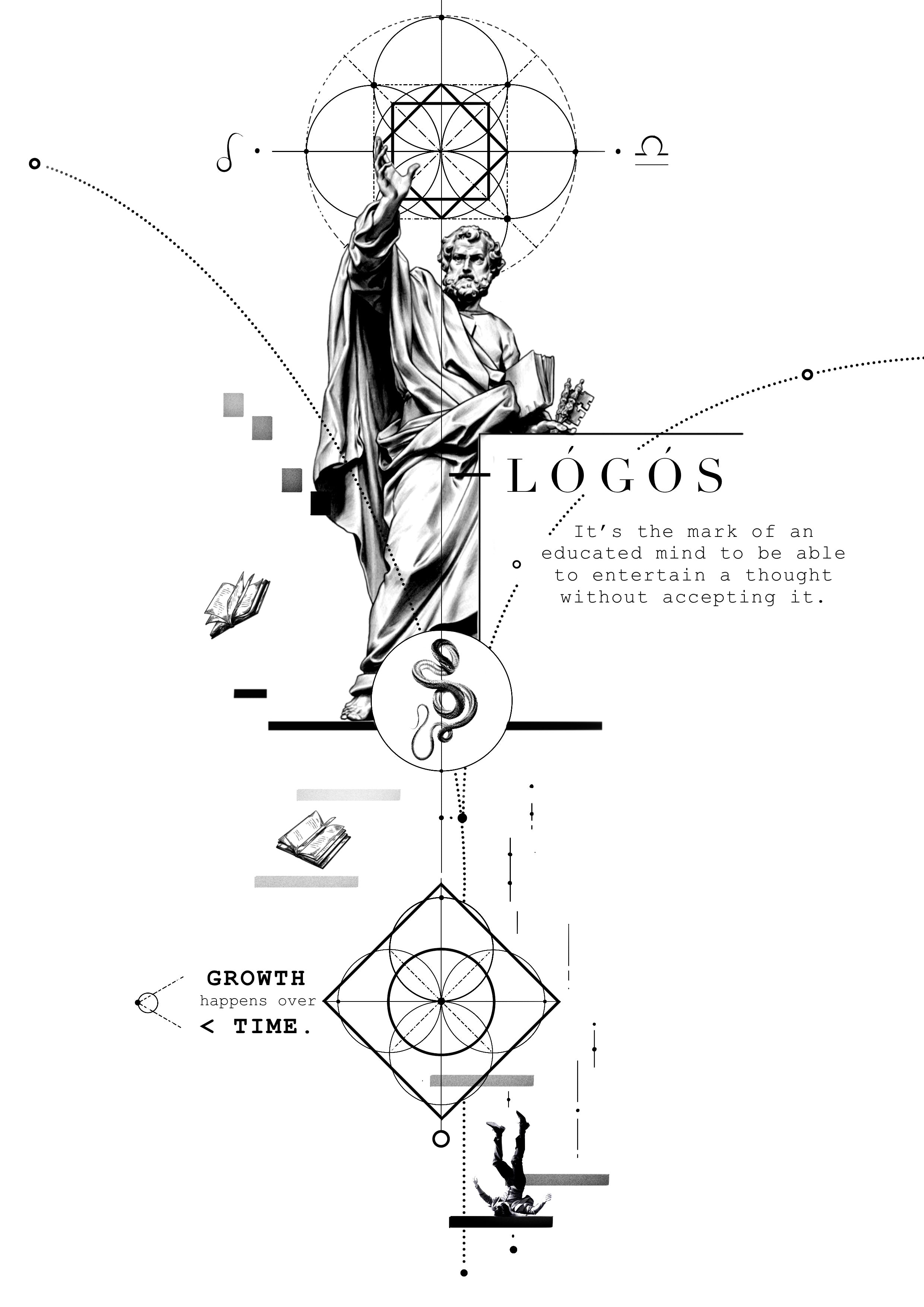 1of1 Concept Tattoo Design No. 165 / LOGOS, Greek