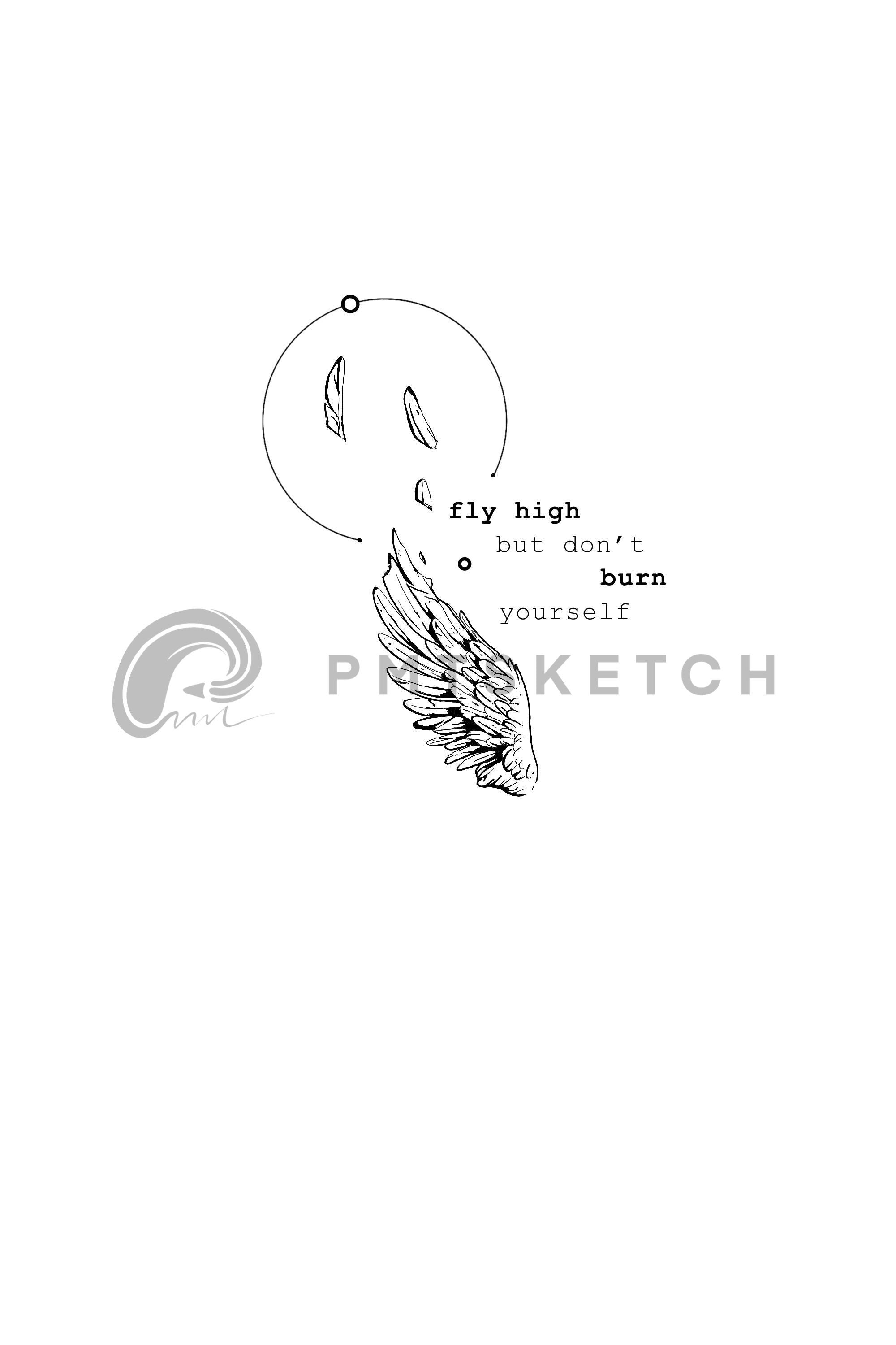 Angel Wing / Sun / Dont burn yourself