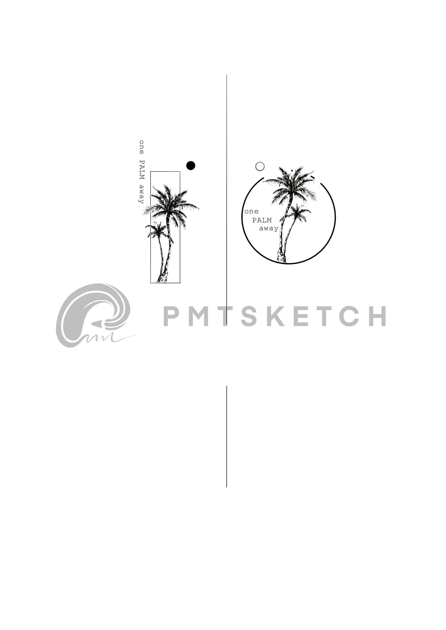 Matching Palm Tree Tattoos