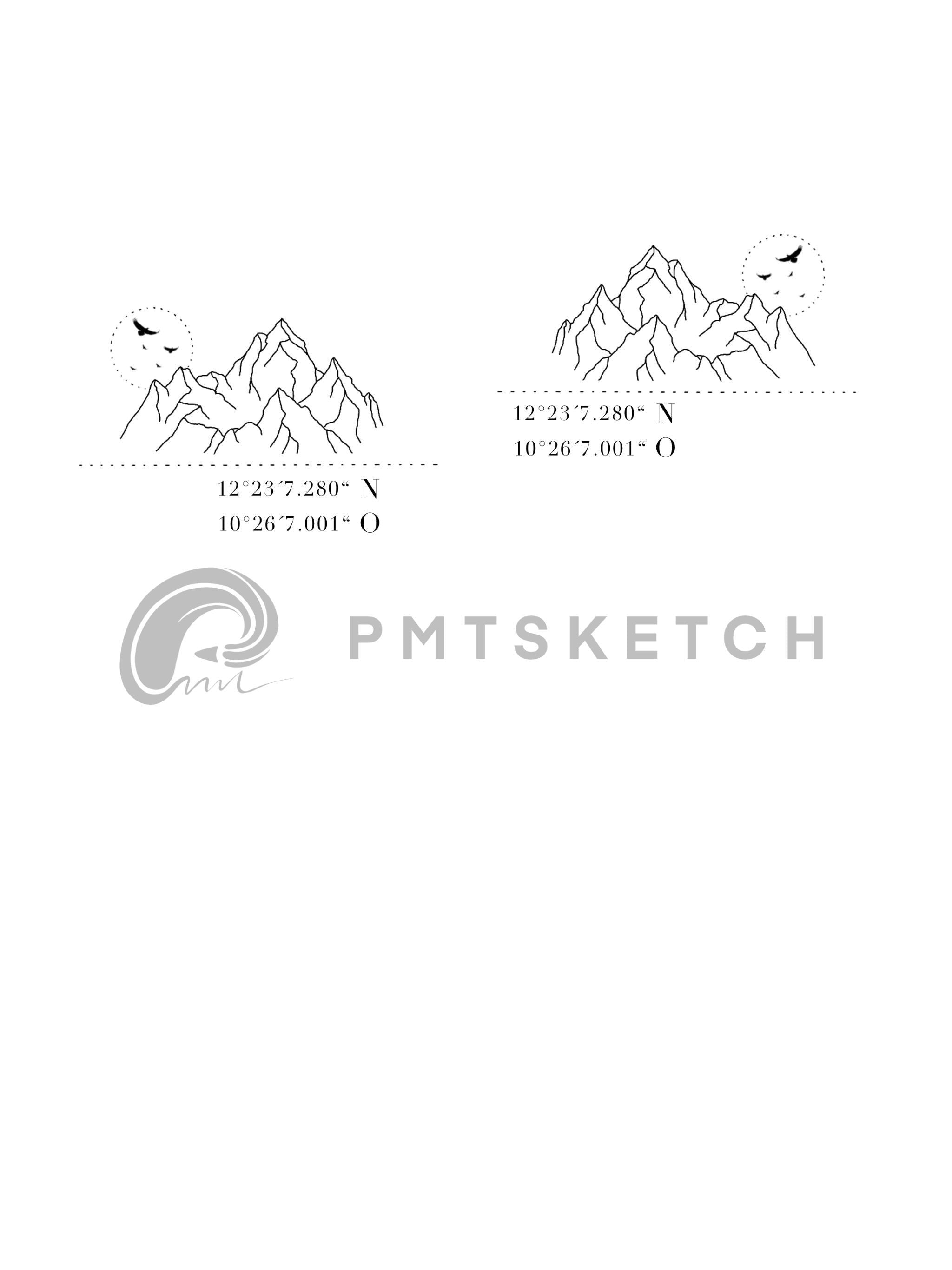 Correspondance des montagnes/coordonnées