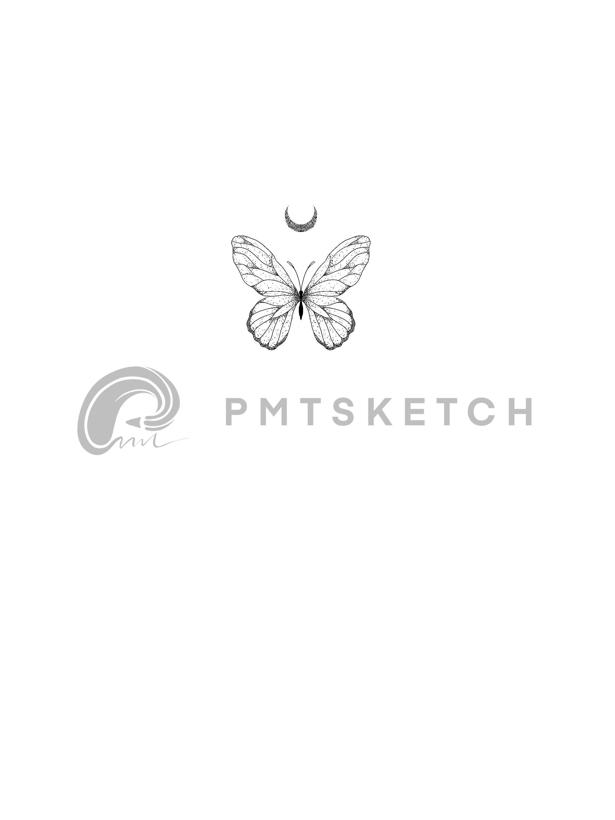 Butterfly / Crescent Moon