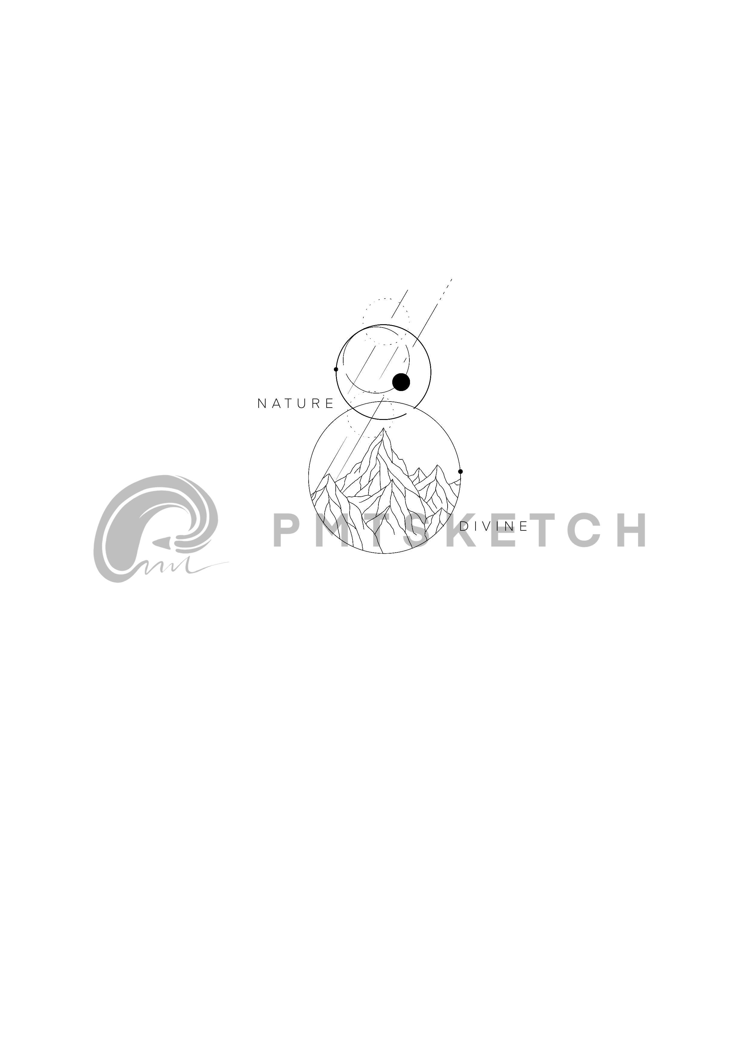 Mountains / Abstract Moon