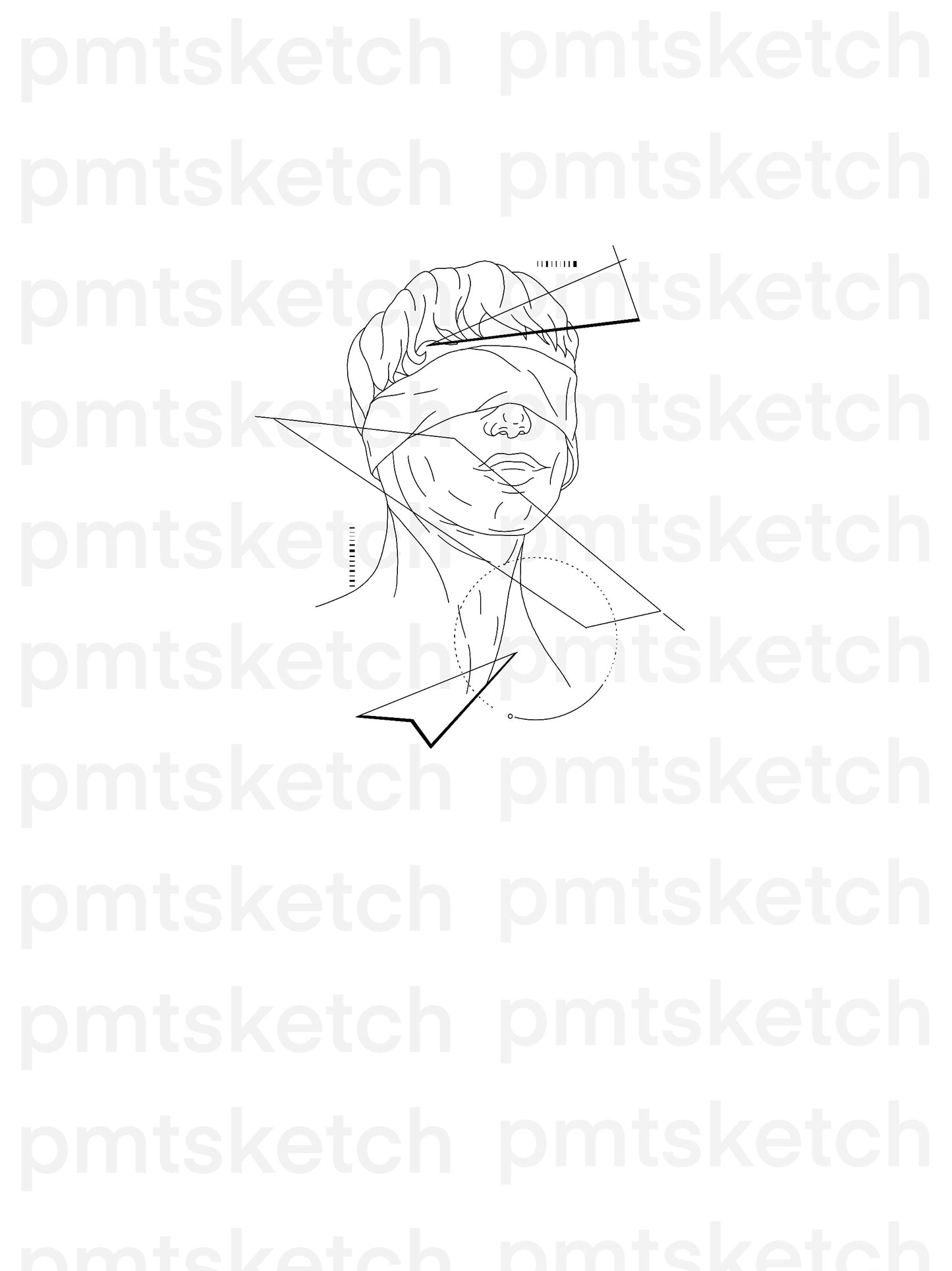 Abstract Head / Blindfolded
