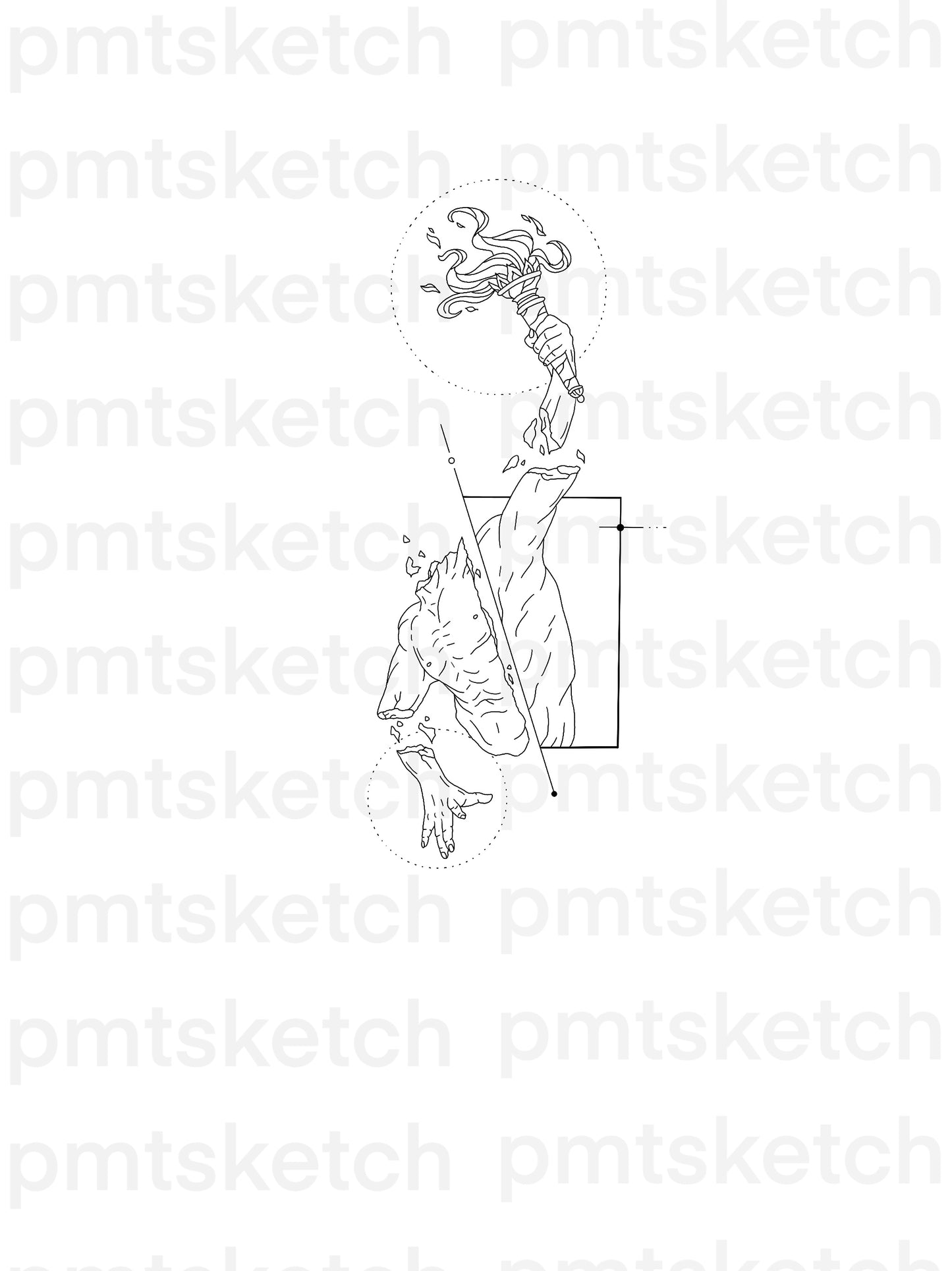 Broken Statue / Torch