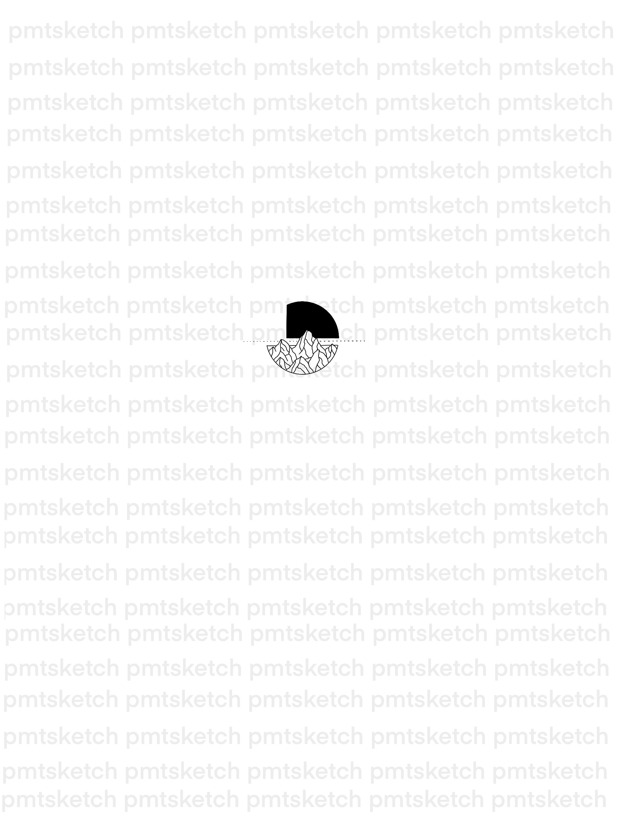 Minimalistic Mounatin / Sun