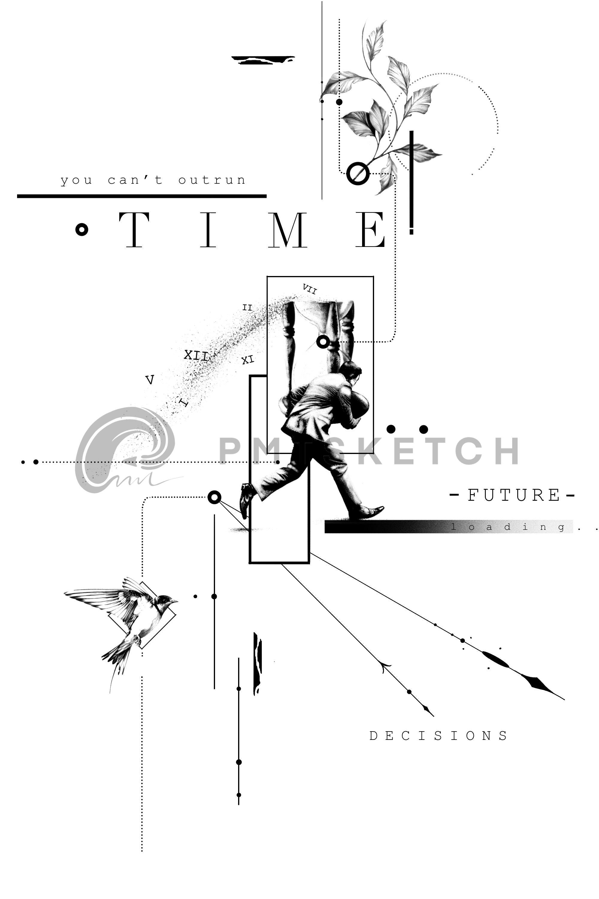 Concept Tattoo Design Nr. 173 / Time