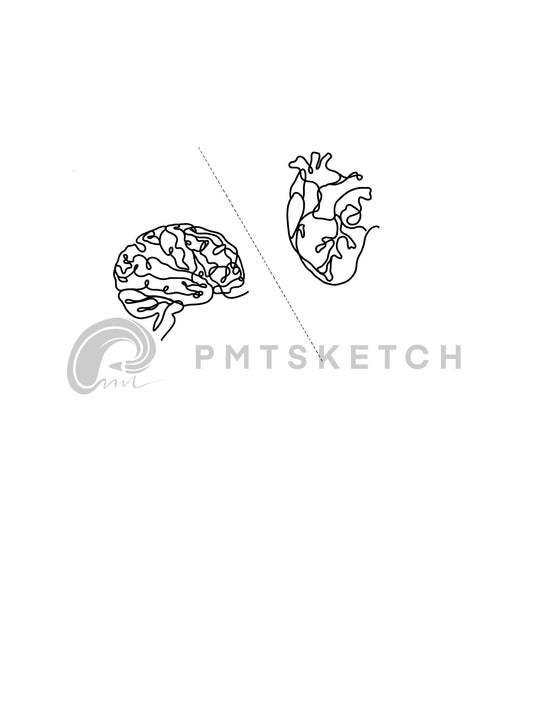 One-Line Heart / Brain