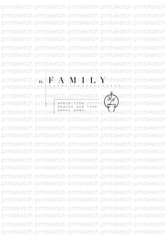 Family Word Concept