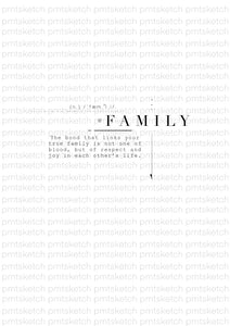 Family Text Concept Small