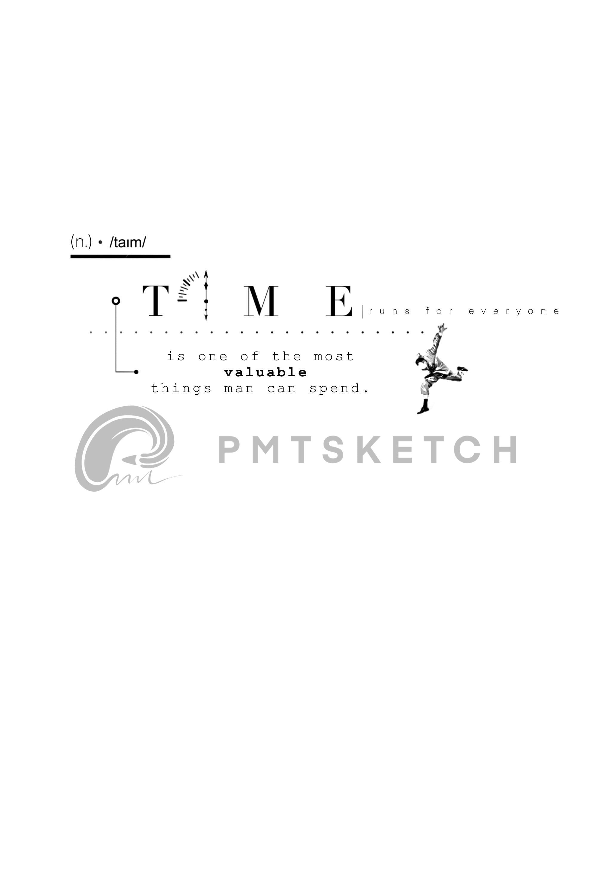 Small Time Text Concept