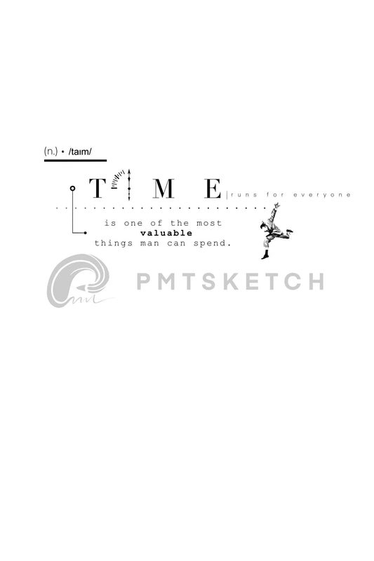 Small Time Text Concept