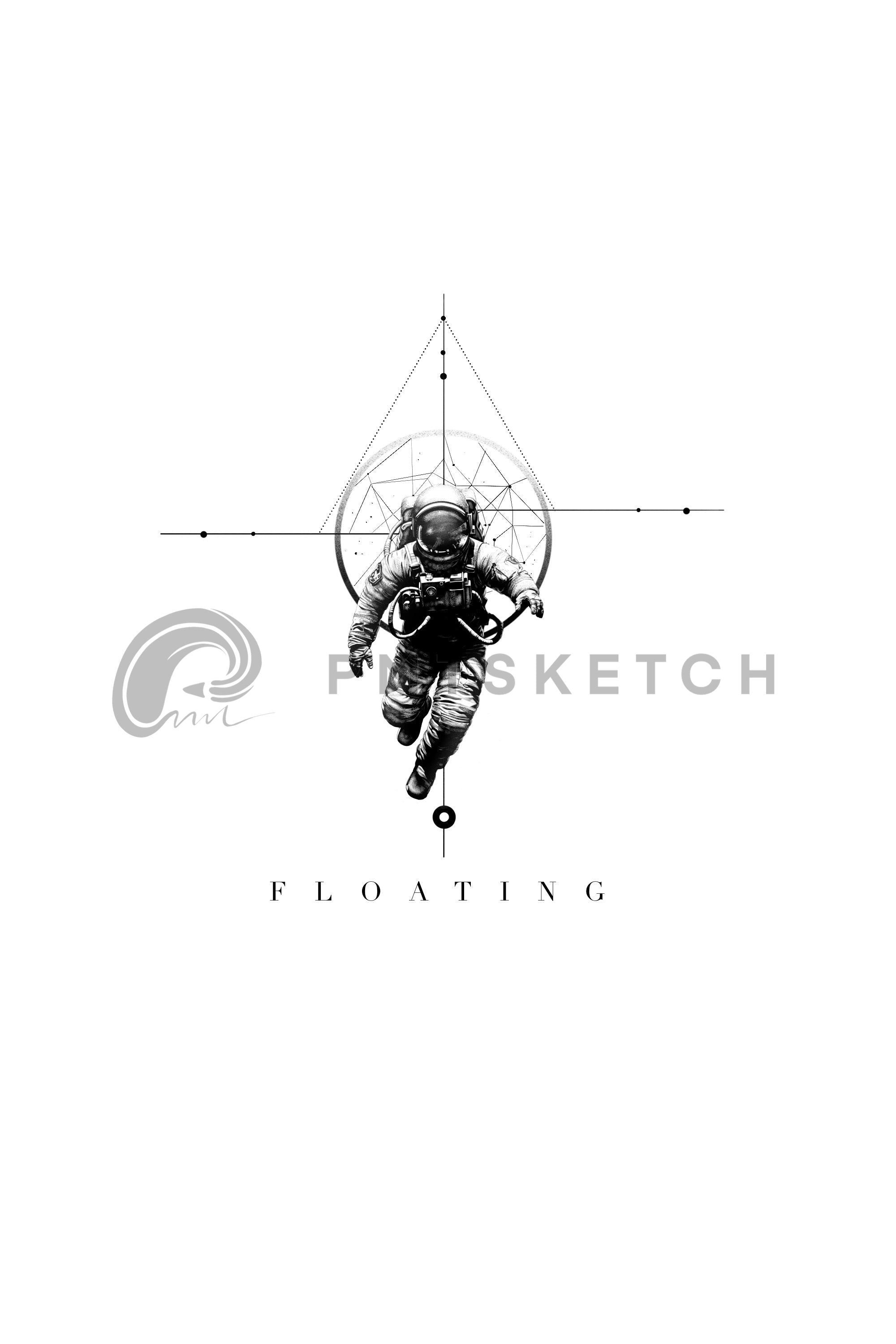 Floating / Astronaut / Star Map