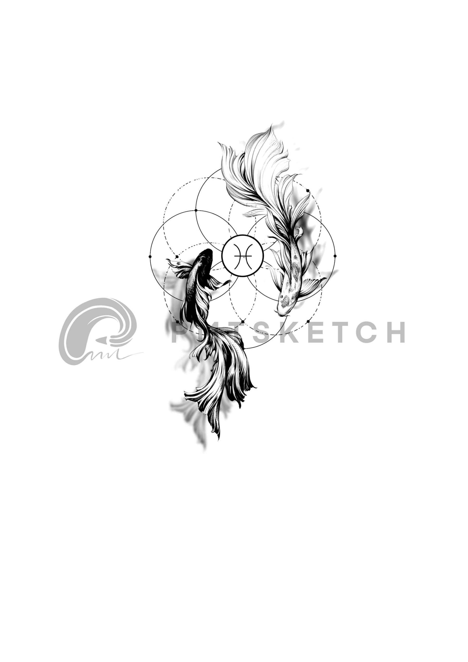 Pisces Koi Fish Tattoo Ideas