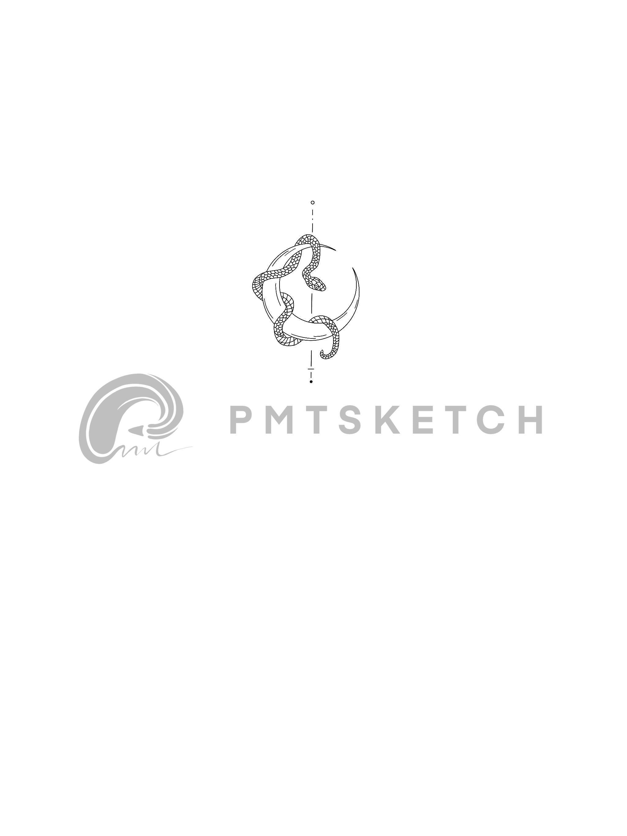 Snake / Crescent Moon