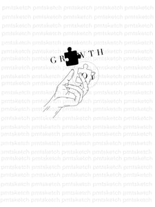 GROWTH / Puzzlepieces / Hand
