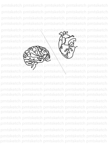 One-Line Heart / Brain