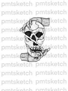 Shaded Skull / Hands