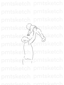 Parent holding Child