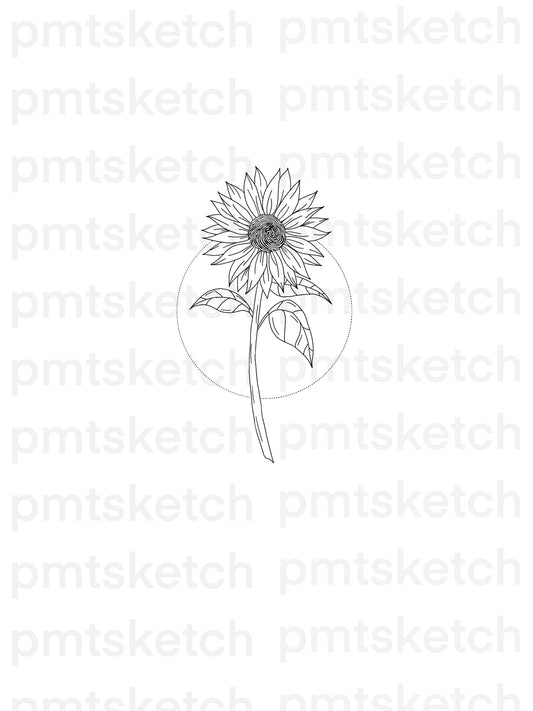 Fingerprint Sunflower