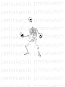 Juggling Skeleton / Skulls