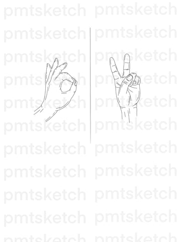 Matching Hand Signs