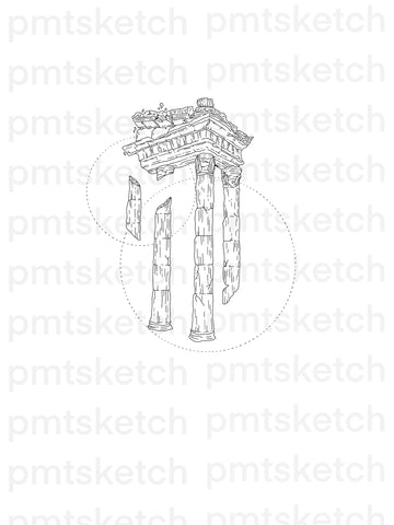 Broken Greek Temple