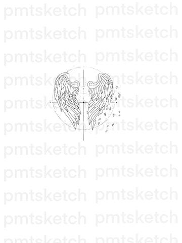 Shaded Wings / Angel / Demon – pmtsketch - tattoo&design GmbH