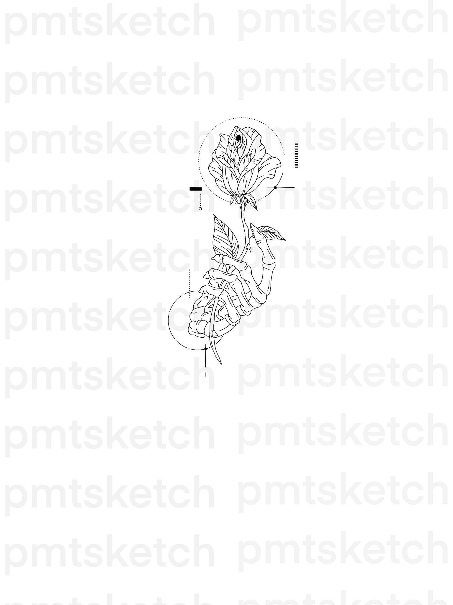 Skeleton Hand / Rose