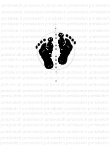Foot Prints / Birth Date