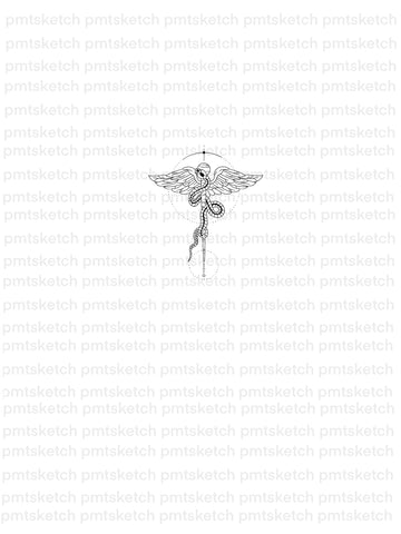 Shaded Angel / Demon Wings – pmtsketch - tattoo&design GmbH