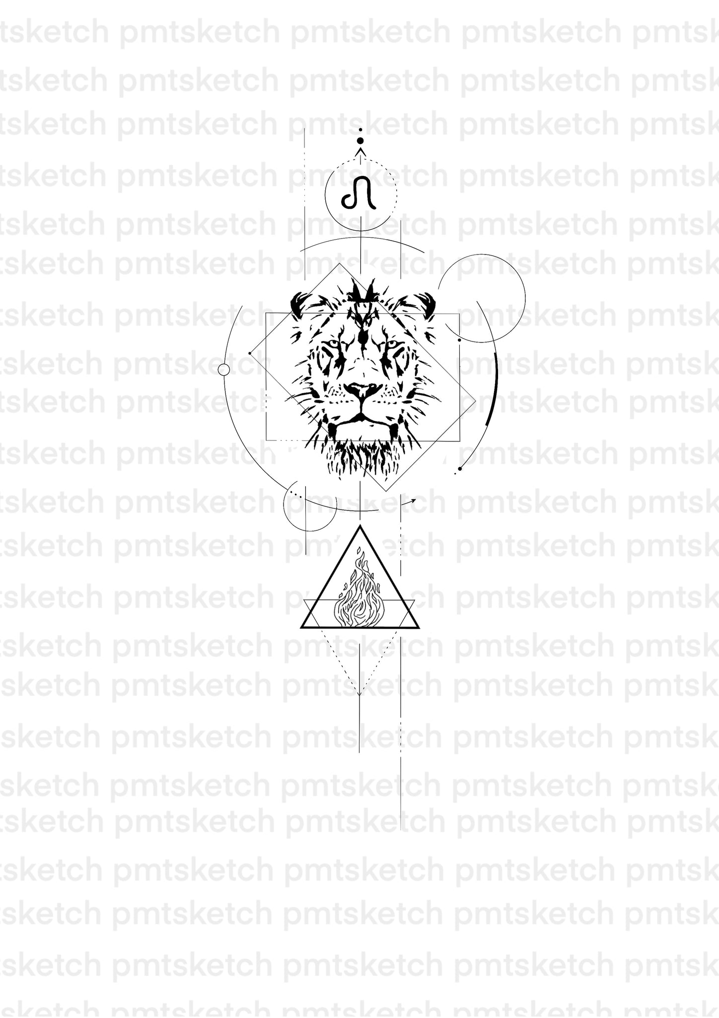 geometric-lion-geometric-abstract-lion-watercolor